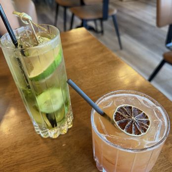Freda's Fine Food & Drink - Top: Cucumber Smash Bottom: Smoky Peach - Pizza Near Me - Moorpark, California Freda's Fine Food & Drink - Top: Cucumber Smash Bottom: Smoky Peach - Pizza Near Me - Moorpark, California