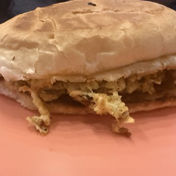 Bolillos Cafe - Bollio with Chorizo, Egg and Cheese - Mexican Near Me - Laredo, Texas