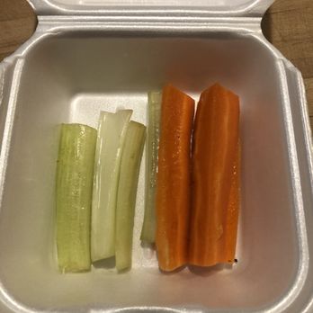 Wings 'N More - This is what two dollars worth of carrots and celery looks like. In psycho land. - American Near Me - Austin, Texas