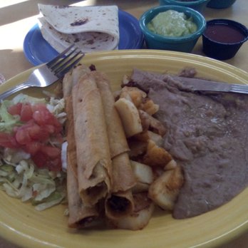 Garcia's Kitchen - The Original - Brisket flautas plate - New Mexican Cuisine Near Me - Albuquerque, New Mexico