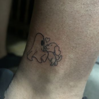 Cordero Collective Tattoos - Ghost with Dog by Jess - Tattoo Near Me - Syracuse, New York