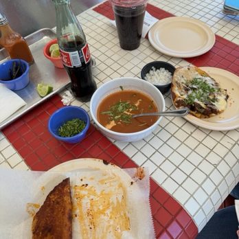 Birrieria Zaragoza - Coca Mexicana Jamaica Quesabirria Combo (w/Consomme) - Tacos Near Me - Chicago, Illinois
