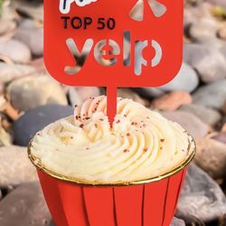 Starburst Parlor Keto Bakery & Coffee Parlor - You voted they deliver, top 50 of Yelp; and it's a cupcake!