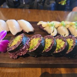 I cant remember what my boss had besides the veggie roll that looked really good.