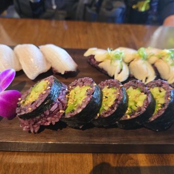 Sakana Sushi and Roll - I cant remember what my boss had besides the veggie roll that looked really good. - Sushi Bars Near Me - Kensington, California