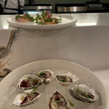 Elmina - Hamachi crudo and oysters - African Near Me - Washington, DC, District of Columbia