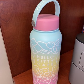 Hello Kitty Cafe - Perfect bottle for yoga - Cafes Near Me - Irvine, California