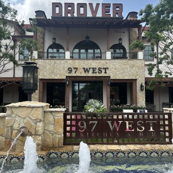 97 West Kitchen & Bar - One of the courtyard's outside The Drover - Cocktail Bars Near Me - Fort Worth, Texas