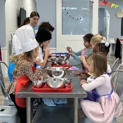 Flour Power Cooking Studio - Denton - Making cookies