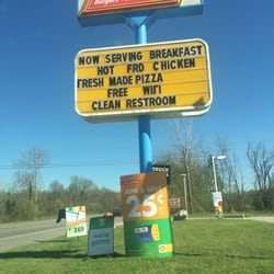 Bullets Shell Food Mart - This is a complete joke the bathrooms looked like a scene from a horror movie. Nastiest I've ever been to