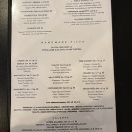Complete menu Complete menu