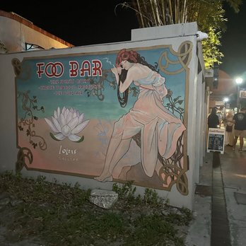 Foo Bar - Art Nouveau style mural - Cocktail Bars Near Me - Melbourne, Florida