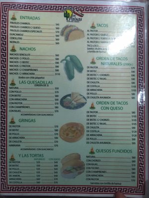 Menu photo 2 Taquería Los paisas Playa del Carmen, ROO