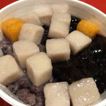 Juicy Box - Taiwanese Shaved Ice with Taro Balls, Grass Jelly and Red Bean - Taiwanese Near Me - Houston, Texas Juicy Box - Taiwanese Shaved Ice with Taro Balls, Grass Jelly and Red Bean - Taiwanese Near Me - Houston, Texas