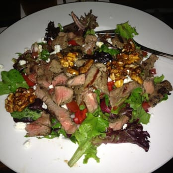 Lodi Beer Co - Greek salad with steak instead of chicken. Yum! - Breweries Near Me - Lodi, California