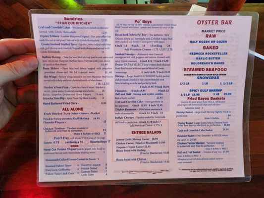 Menu photo 3 The Flying Harpoon 2 Orange Beach, AL
