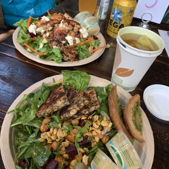 The Floridian - (Front) Citrus Beet Salad w/ Blackened Tempeh sub Rosemary-Dijon Dressing $12 Turmeric Ginger Tea w/ Honey $3 - Southern Near Me - Saint Augustine, Florida The Floridian - (Front) Citrus Beet Salad w/ Blackened Tempeh sub Rosemary-Dijon Dressing $12 Turmeric Ginger Tea w/ Honey $3 - Southern Near Me - Saint Augustine, Florida