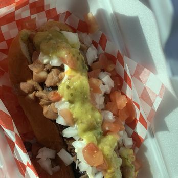 El Perro Loco Grill - Sonoran Dogo (Estilo Sonora) - Food Trucks Near Me - Denton, Texas