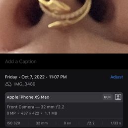 The jewelry I got  with date and location.