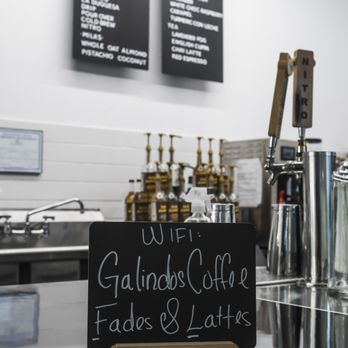 Galindo's Coffee + Elixirs - a sign on the counter - Coffee & Tea Near Me - Conroe, Texas