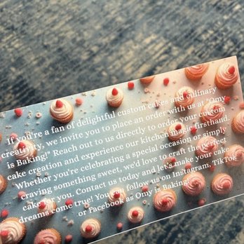Omy is Baking - Business Card~ - Custom Cakes Near Me