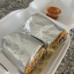 Mi Guanajuato - Yummy burrito! All meals comes with a side of this delicious homemade chile!