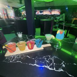Konami Bar & Grill - Margarita flight, kiwi lemon drop, ocean drink