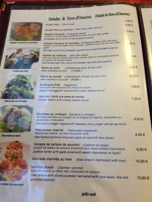 Menu photo 2 Magokoro Paris 09, 75