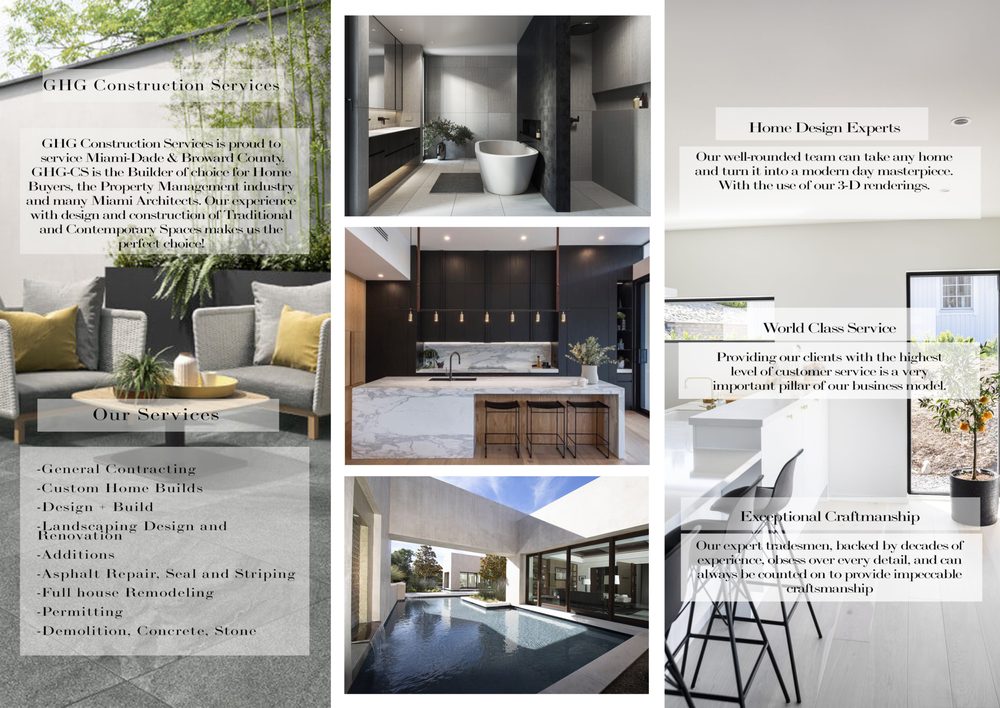 Slide of GHG Construction Services