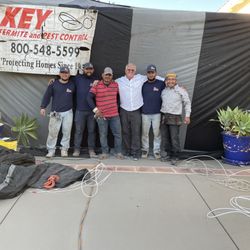 Key Termite & Pest Control - What a great fumigation team: L-R Antonio, Moyses, Enrique, photo bomber Bob, Danilo & Marcelino (Not pictured, Bart, Inspector)