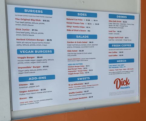 Menu photo 2 Dick Mondell's Jacksonville Beach, FL