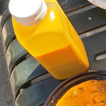 The Monk's- Heights - Mango Lassi and some Tikka Chicken Masala I enjoyed at the park. - Indian Near Me - Houston, Texas