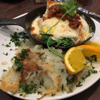 Plums Cafe - Shirred eggs - Breakfast & Brunch Near Me - Costa Mesa, California