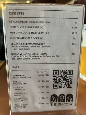 Menu photo 6 The Burrow Vancouver, BC