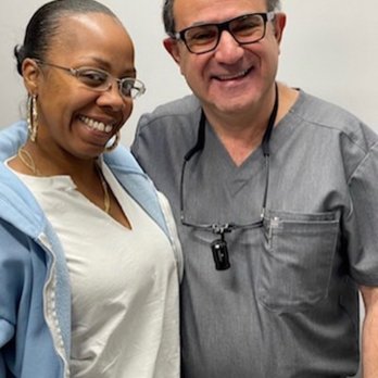 Comfort Dental Center - Dr. Homayun & a patient - General Dentistry Near Me - Hawthorne, California Comfort Dental Center - Dr. Homayun & a patient - General Dentistry Near Me - Hawthorne, California