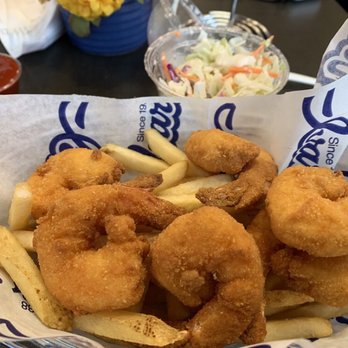 Ivar's Seafood Bar - Jumbo Prawns and chips with cole slaw - Seafood Near Me - Issaquah, Washington Ivar's Seafood Bar - Jumbo Prawns and chips with cole slaw - Seafood Near Me - Issaquah, Washington