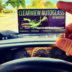 Clearview Autoglass - New business card design.