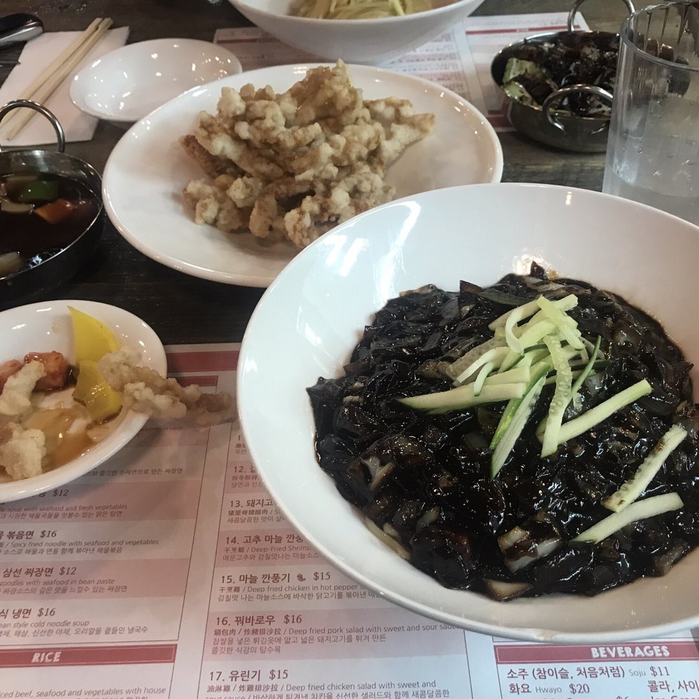 Chai Lan - Lukewarm but tasty jjajangmyun + sweet snd sour pork - Chinese Near Me - Irvine, California