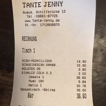 Tante Jenny - Gut essen in Rustikaler Atmosphäre zu zivilen Preisen - German Near Me - Husum, SH