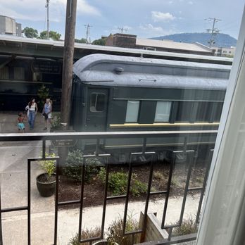The Hotel Chalet - Our room overlooking the train car. - Hotels Near Me - Chattanooga, Tennessee The Hotel Chalet - Our room overlooking the train car. - Hotels Near Me - Chattanooga, Tennessee