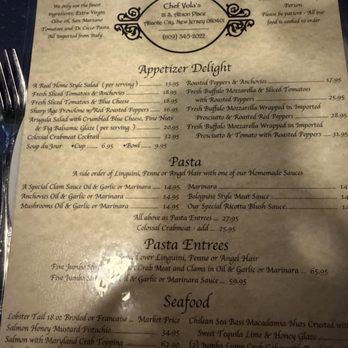 Chef Vola's - Menu - Italian Near Me - Atlantic City, New Jersey