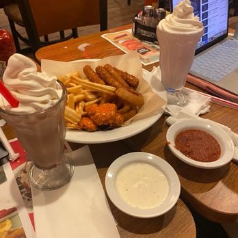 Denny's - Classic Sampler Chocolate Milk Shake Strawberry Shake - Diners Near Me - San Diego, California Denny's - Classic Sampler Chocolate Milk Shake Strawberry Shake - Diners Near Me - San Diego, California