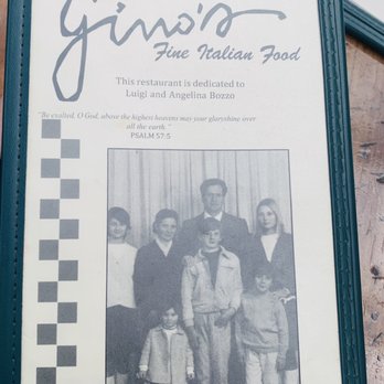 Gino's - Menu - Italian Near Me - Salinas, California Gino's - Menu - Italian Near Me - Salinas, California