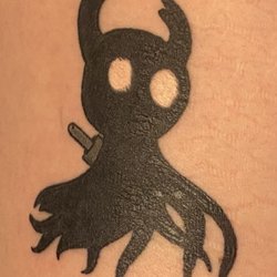 Jack Brown's Tattoo Revival - Shade/Ghost of the Knight (played character) from the game Hollow Knight created by Team Cherry.