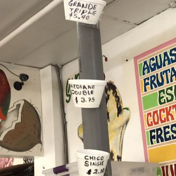 La Michoacana - El Monte - Cup sizes - Mexican Near Me - El Monte, California