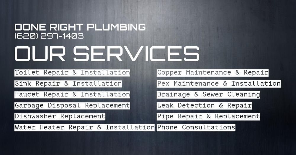 Slide of Done Right Plumbing