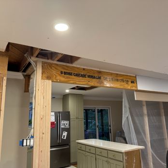 F.D.S Home Renovation - Supporting the low bearing wall with a new beam while also moving the vents. - Painters Near Me - Annandale, Virginia F.D.S Home Renovation - Supporting the low bearing wall with a new beam while also moving the vents. - Painters Near Me - Annandale, Virginia