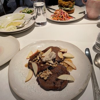 abcV - Appalachian Heirloom Blue Corn Griddle Cakes. Crispy Maitake Sandwich. - Vegetarian Near Me - New York, New York