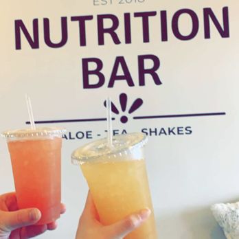 Nutrition Bar - (Left) level 2 peach tea with mango aloe & pomegranate lift off and (right) level 2 peach tea with mango aloe & tropical fruit lift off. - Juice Bars & Smoothies Near Me - Memphis, Tennessee Nutrition Bar - (Left) level 2 peach tea with mango aloe & pomegranate lift off and (right) level 2 peach tea with mango aloe & tropical fruit lift off. - Juice Bars & Smoothies Near Me - Memphis, Tennessee