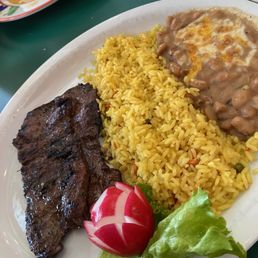 Steak and rice Steak and rice